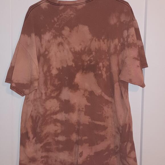 Disney Villains Tie Dye Graphic Tee - Brown Mens XL T-Shirt - Maleficent WDW - Picture 2 of 3
